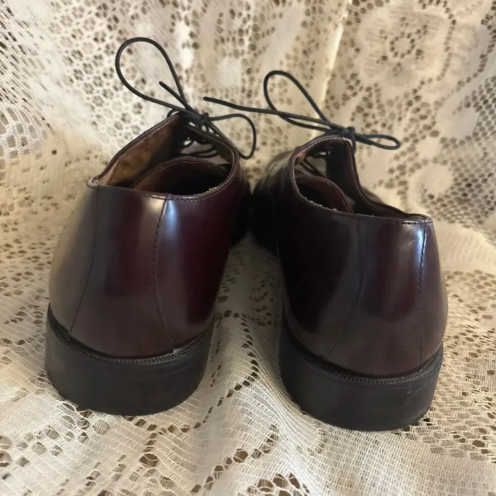 Bostonian Classics Men's US 10.5 Burgundy Leather Oxford Dress Shoes